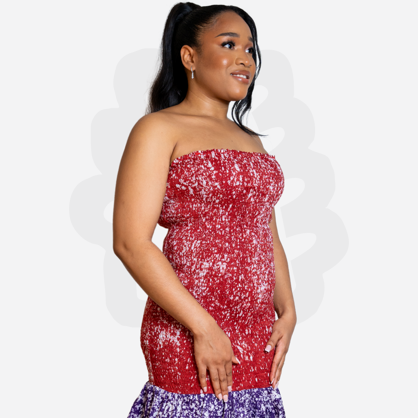 DYES OF DESIRE - Figure Toning Adire Summer Dress with Layers