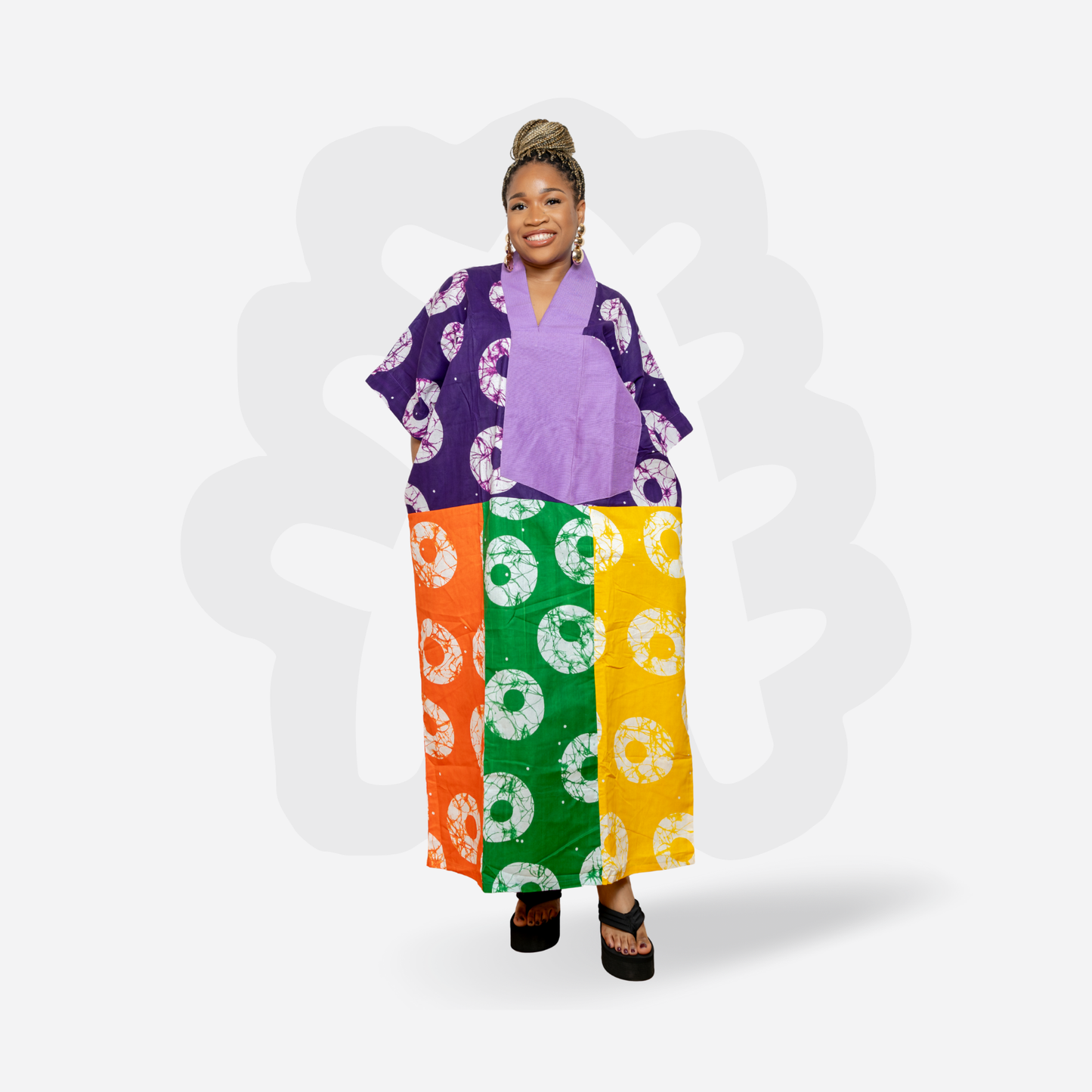 AIKA COLLAGE BUBU - Ankara and Aso-Oke Collage Holiday Bubu