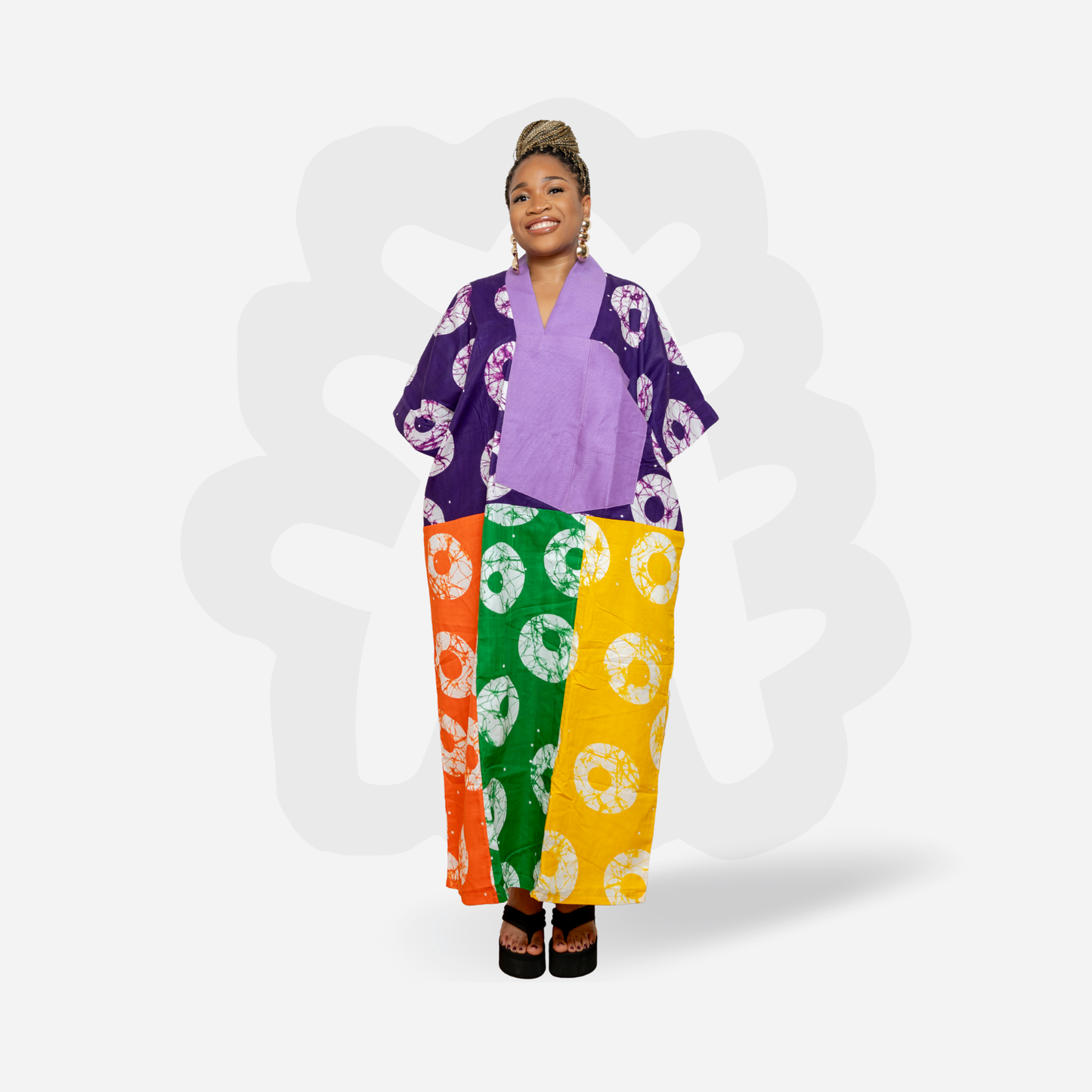 AIKA COLLAGE BUBU - Ankara and Aso-Oke Collage Holiday Bubu