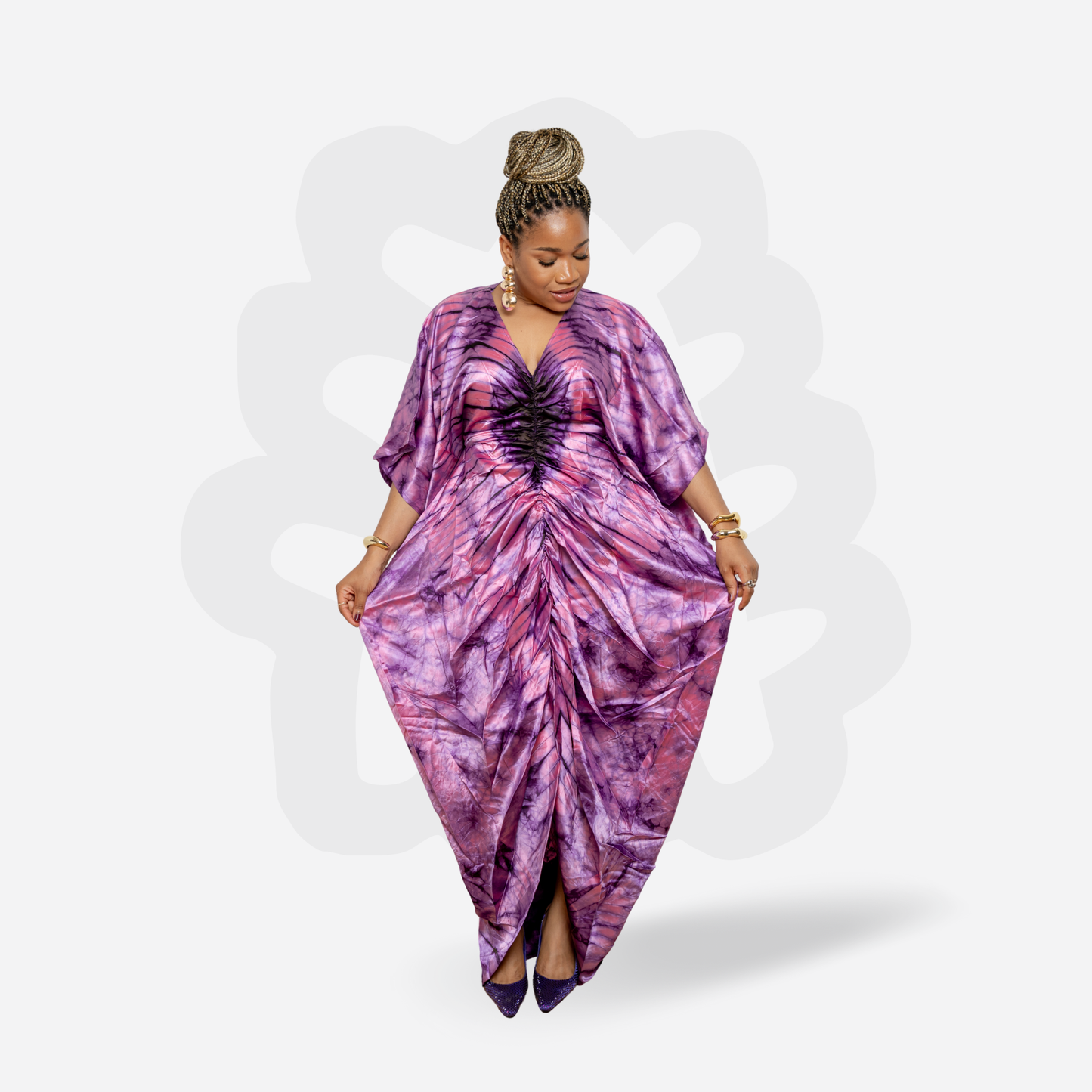 ADORA SILK BUBU - with inner belt to synch waist