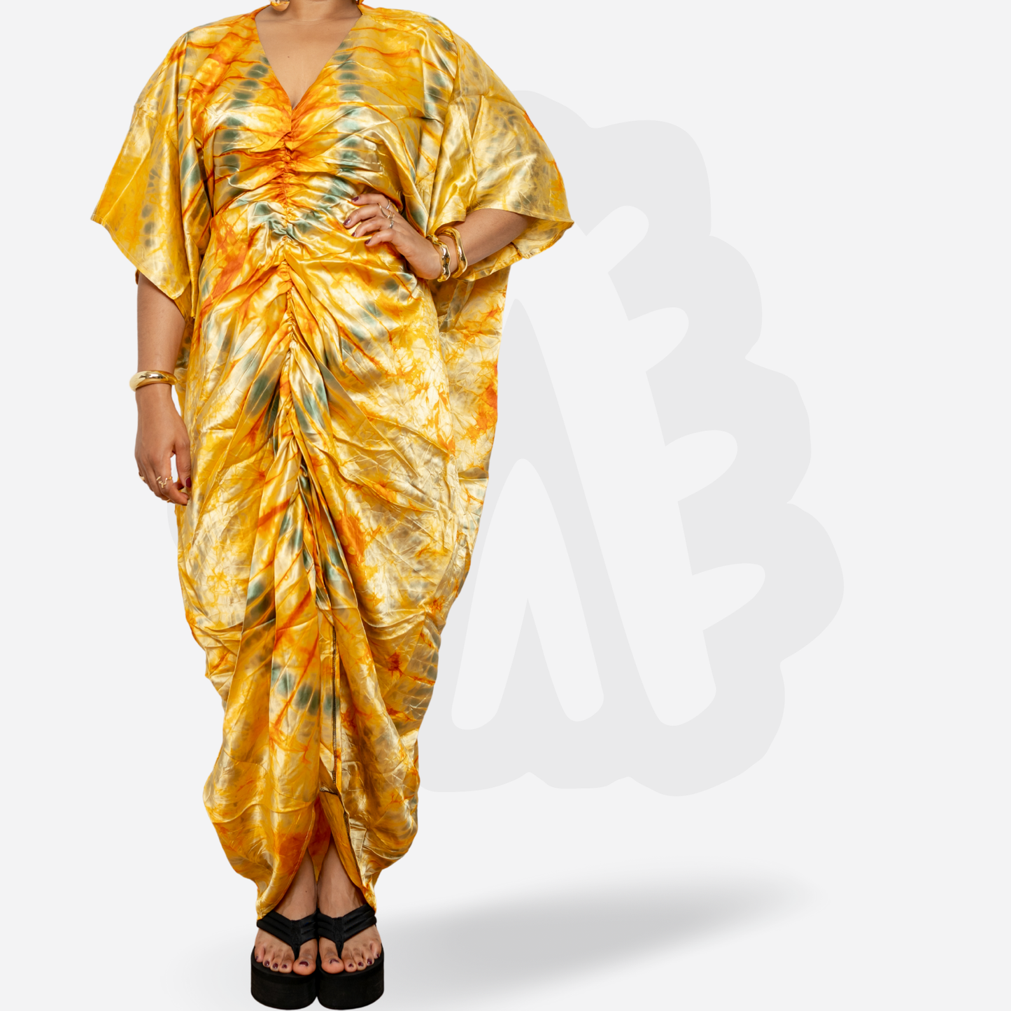 ADORA SILK BUBU - with inner belt to synch waist