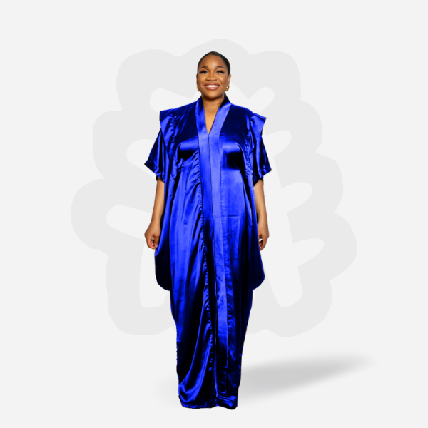 DUCHESS BUBU - Chic modest Satin Bubu with inner belt