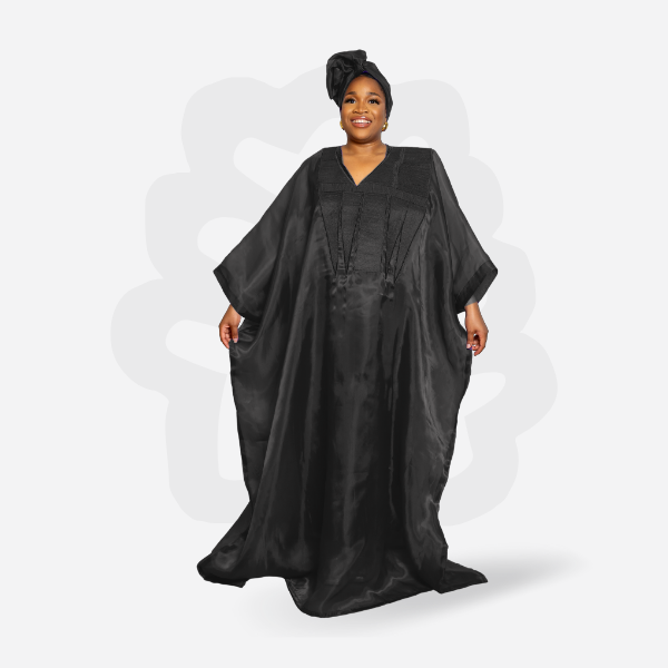 REGAL ORGANZA BUBU WITH EMBROIDERY STITCHES