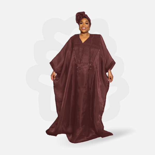 REGAL ORGANZA BUBU WITH EMBROIDERY STITCHES