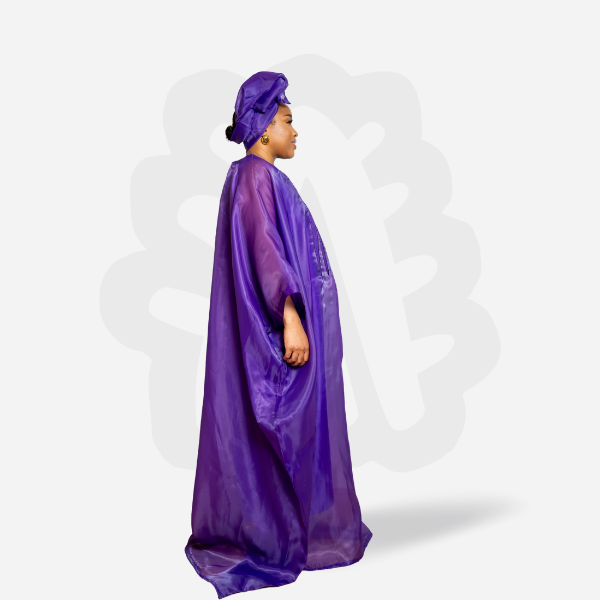 REGAL ORGANZA BUBU WITH EMBROIDERY STITCHES