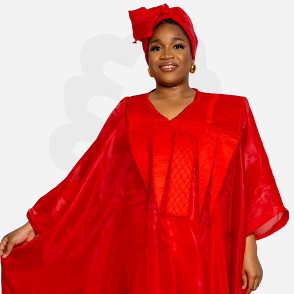 REGAL ORGANZA BUBU WITH EMBROIDERY STITCHES