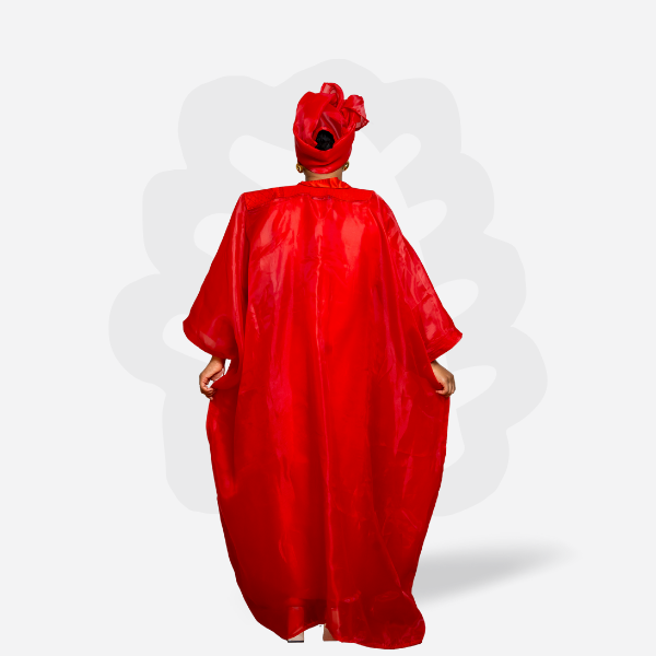 REGAL ORGANZA BUBU WITH EMBROIDERY STITCHES