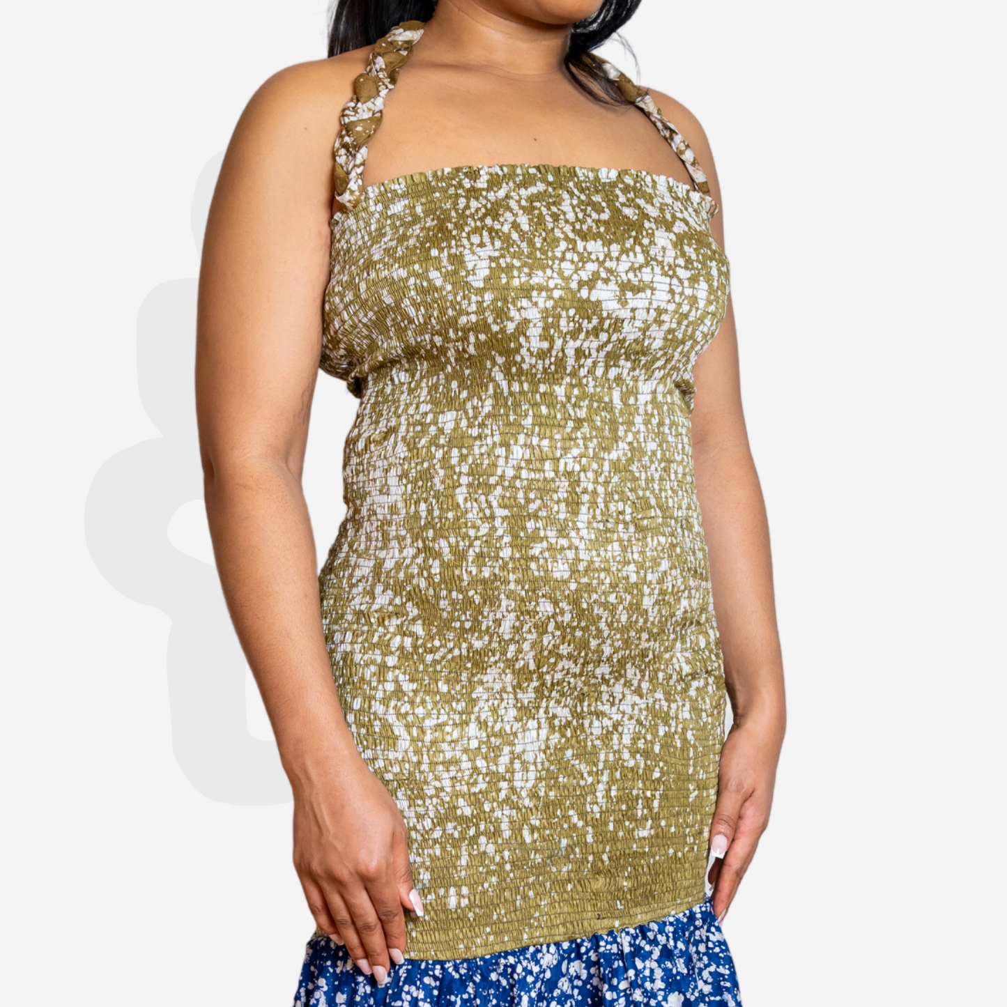 DYES OF DESIRE - Figure Toning Adire Summer Dress with Layers